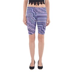 Electric Field Art Xxi Yoga Cropped Leggings by okhismakingart