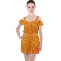 Electric Field Art XXV Ruffle Cut Out Chiffon Playsuit View1
