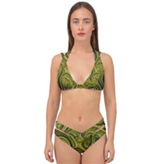 Electric Field Art Xlviii Double Strap Halter Bikini Set by okhismakingart