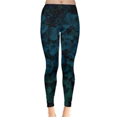 Columbine Leaves Leggings  by okhismakingart