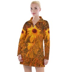 Yellow Sunflower Women s Hoodie Dress by okhismakingart