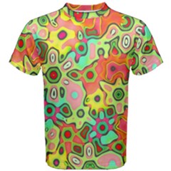 Colorful Shapes          Men s Cotton Tee by LalyLauraFLM