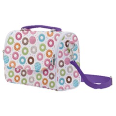 Donut Pattern With Funny Candies Satchel Shoulder Bag by genx