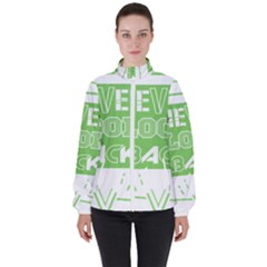 Never Look Back Women s High Neck Windbreaker by Melcu