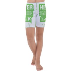 Never Look Back Kids  Lightweight Velour Capri Yoga Leggings by Melcu