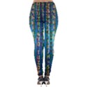 Binary Null One Digital Blue Lightweight Velour Leggings View2