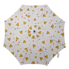 Pizza Pattern Pepperoni Cheese Funny Slices Hook Handle Umbrellas (large) by genx