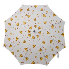 Pizza Pattern Pepperoni Cheese Funny Slices Hook Handle Umbrellas (large) by genx