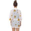Pizza Pattern pepperoni cheese funny slices Half Sleeve Chiffon Kimono View2