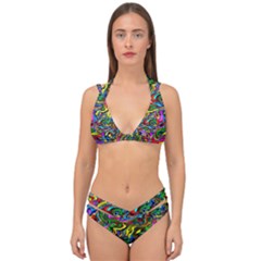 Graffiti 3 2 Double Strap Halter Bikini Set by ArtworkByPatrick
