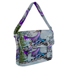 Cute Fairy Dancing On A Piano Buckle Messenger Bag by FantasyWorld7