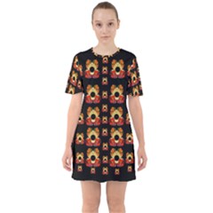 Sweets And  Candy As Decorative Sixties Short Sleeve Mini Dress by pepitasart