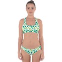 Leaves Green Modern Pattern Naive retro leaf organic Cross Back Hipster Bikini Set View1