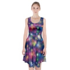 Abstract Background Graphic Space Racerback Midi Dress by Bajindul