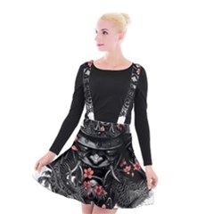 Sleeve Tattoo  Samurai Suspender Skater Skirt by Sudhe