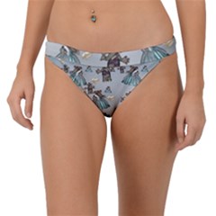 Funny Elephant, Pattern Design Band Bikini Bottom by FantasyWorld7