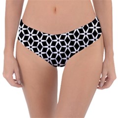 No Interruptions - Geometric Design Reversible Classic Bikini Bottoms by WensdaiAmbrose