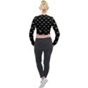 Dragon Head Motif Pattern Design Long Sleeve Cropped Velvet Jacket View2
