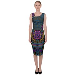 The  Only Way To Freedom And Dignity Ornate Sleeveless Pencil Dress by pepitasart