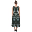 Seamless Pattern Background Black Midi Tie-Back Chiffon Dress View2