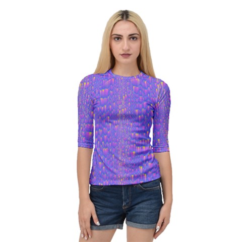 Lavender Purple Abstract     Quarter Sleeve Raglan Tee by 1dsign