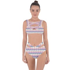 Seamless Pattern Background Block Bandaged Up Bikini Set  by HermanTelo