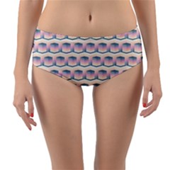 Seamless Pattern Background Cube Reversible Mid-waist Bikini Bottoms by HermanTelo