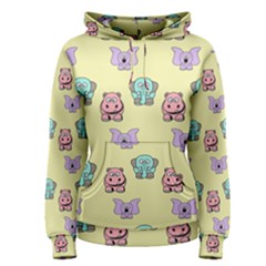 Animals Pastel Children Colorful Women s Pullover Hoodie by HermanTelo