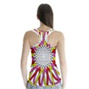 Sun Abstract Mandala Racer Back Sports Top View2