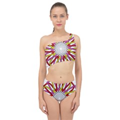 Sun Abstract Mandala Spliced Up Two Piece Swimsuit by HermanTelo