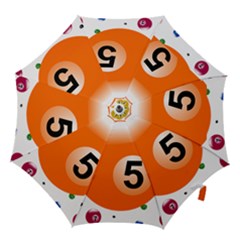 Billiard Ball Ball Game Pink Orange Hook Handle Umbrellas (large) by HermanTelo