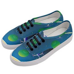 Rocket Spaceship Space Women s Classic Low Top Sneakers by HermanTelo