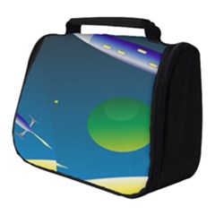 Rocket Spaceship Space Full Print Travel Pouch (small) by HermanTelo