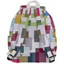 Wallpaper Texture Plaid Top Flap Backpack View3
