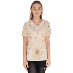 Burrito Women s V-neck Scrub Top by TheAmericanDream