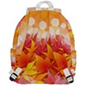 Autumn Background Maple Leaves Bokeh Top Flap Backpack View3