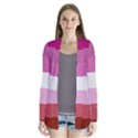 Lesbian Pride Flag Drape Collar Cardigan View1