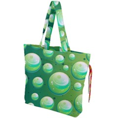 Background Colorful Abstract Circle Drawstring Tote Bag by HermanTelo