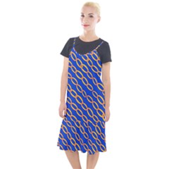Blue Abstract Links Background Camis Fishtail Dress by HermanTelo