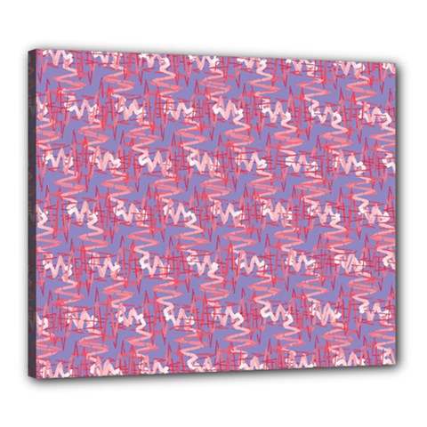 Pattern Abstract Squiggles Gliftex Canvas 24  X 20  (stretched) by HermanTelo