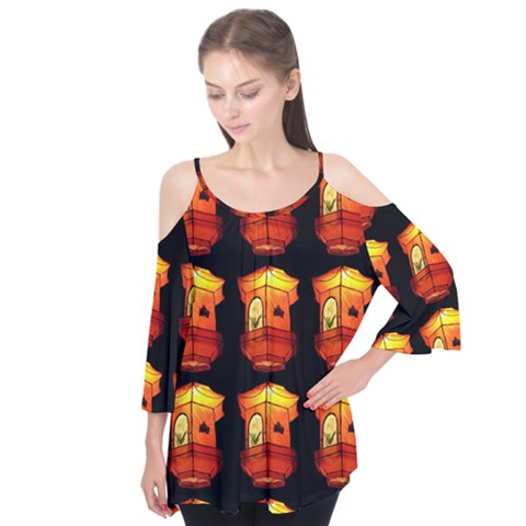 Paper Lantern Chinese Celebration Flutter Tees by HermanTelo