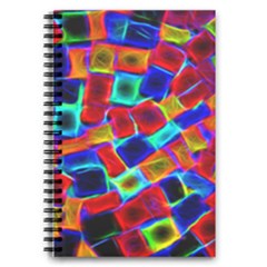 Neon Glow Glowing Light Design 5 5  X 8 5  Notebook by HermanTelo