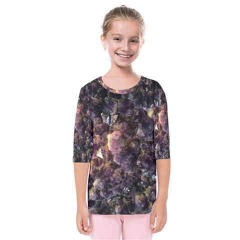 Amethyst Kids  Quarter Sleeve Raglan Tee by WensdaiAmbrose