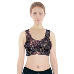 Amethyst Sports Bra With Pocket by WensdaiAmbrose