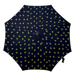 Peeled Banana On Blue Hook Handle Umbrellas (medium) by snowwhitegirl