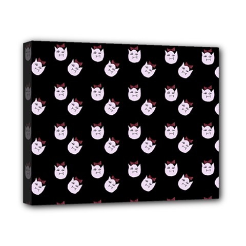 Lazy Bat On Black Pattern Canvas 10  X 8  (stretched) by snowwhitegirl