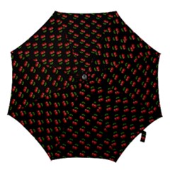 Retro Black Cherries Hook Handle Umbrellas (medium) by snowwhitegirl