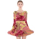 Arrangement Butterfly Pink Long Sleeve Velvet Skater Dress View1