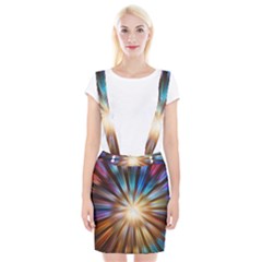Background Spiral Abstract Braces Suspender Skirt by HermanTelo