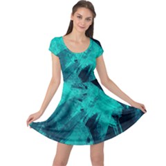 Background Texture Cap Sleeve Dress by HermanTelo